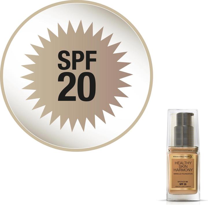 Immagine prodotto Max Factor Armonia della Pelle Sana 30 ml Bottiglia a Pompa Crema 80 Bronzo (80 Bronzo)