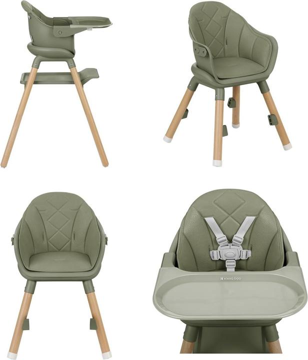 Produktbild Kikkaboo Kinderhochstuhl Woody 2 in 1 (Hochstuhl)