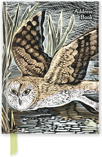 Actual product image Address book DIN A5: Angela Harding, swamp owl (A5, Lined, Hardcover)