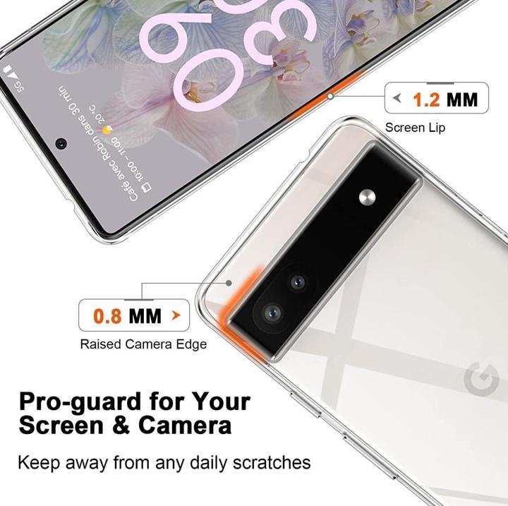 Actual product image Screenguard Google Pixel 6a Flexible TPU Clear Case (Google Pixel 6a)