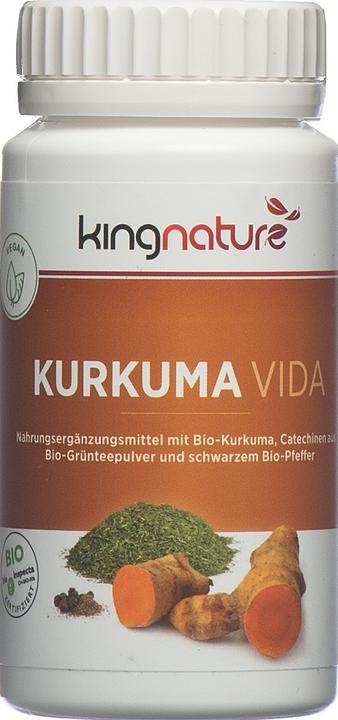 Image du produit Kingnature Kurkuma Vida (72 pièce(s), Capsules, 82 g)