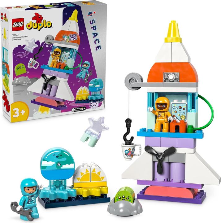 Produktbild LEGO 3-in-1-Spaceshuttle für viele Abenteuer (10422)