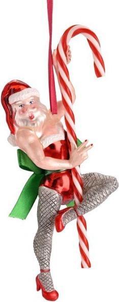 CreaDiva Hänger Santa mit Zuckerstange (1 -pièce)