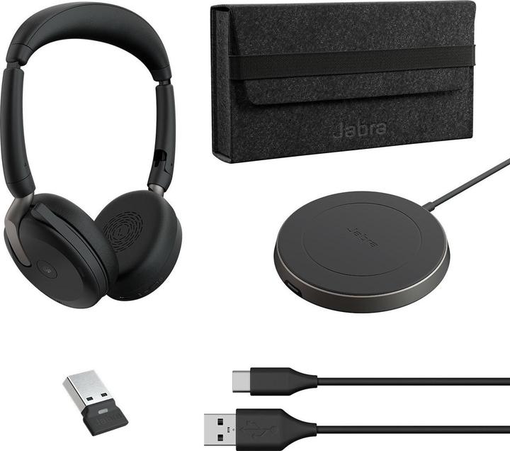 Produktbild Jabra Evolve2 65 Flex MS inkl. Ladestation (Kabellos, USB-A)