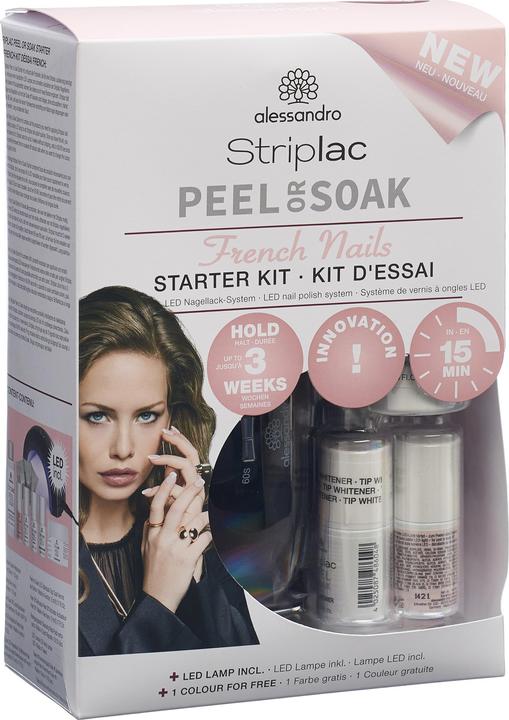 Immagine prodotto Alessandro Striplac Peel o Soak French (Trasparente, Bianco, Smalto)