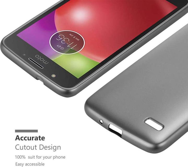 Productafbeelding Cadorabo TPU Matte Metallic hoes (Motorola Moto E4)