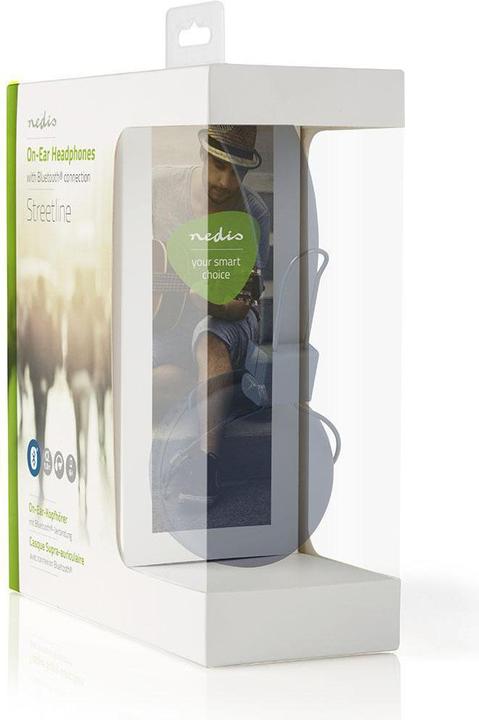 Immagine prodotto Nedis Microfono integrato Bluetooth On-Ear pieghevole nero, HPBT1100BK, taglia unica (15 h, Senza fili)