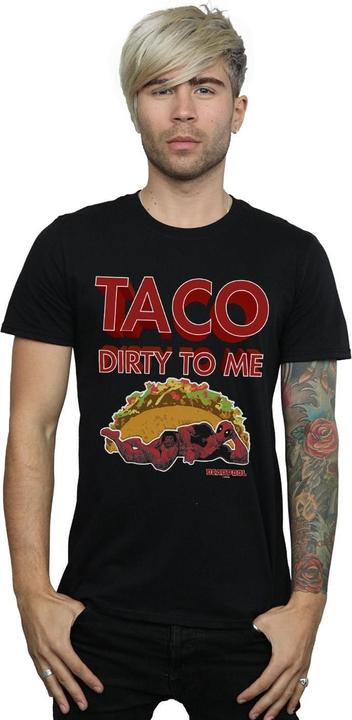 Actual product image Mens Deadpool Taco Dirty To Me T-Shirt (L)