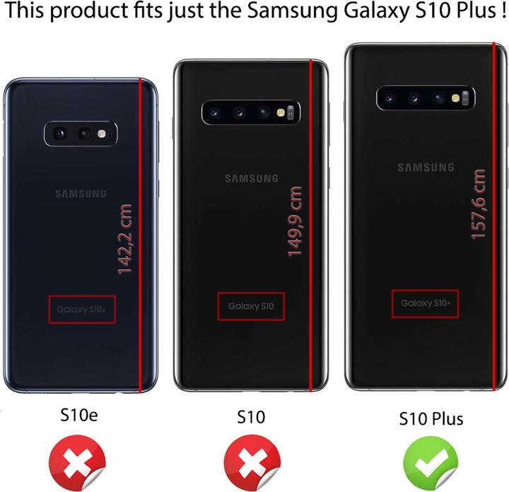 Actual product image Nalia Glitter cover (Samsung Galaxy S10+)