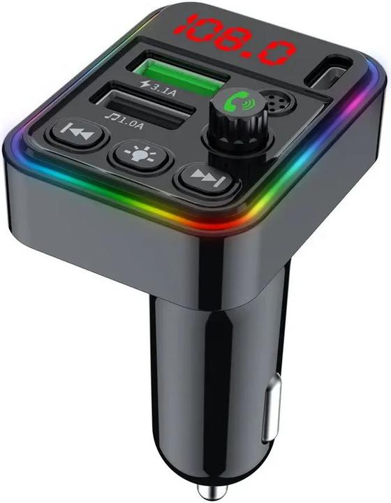 Image du produit PhoneLook Bluetooth-Empfänger F19 Auto-Audio-Receiver MP3 Player FM mit Dual-USB und LED