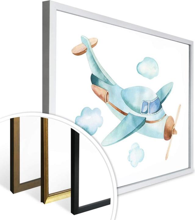 Produktbild Trenddeko Kvilis - Das Flugzeug (80 x 100 cm)