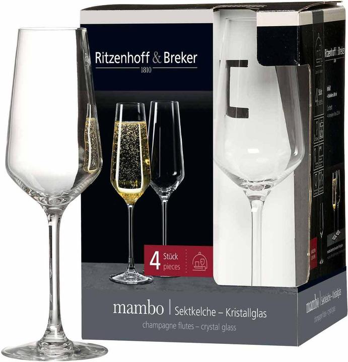 Produktbild Ritzenhoff & Breker Sektglas "MAMBO", 0,23 l (23 cl, 4 Gläser, Sektgläser)