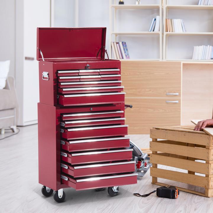 Immagine prodotto Homcom Carrello da officina mobile con 16 cassetti (1 x)