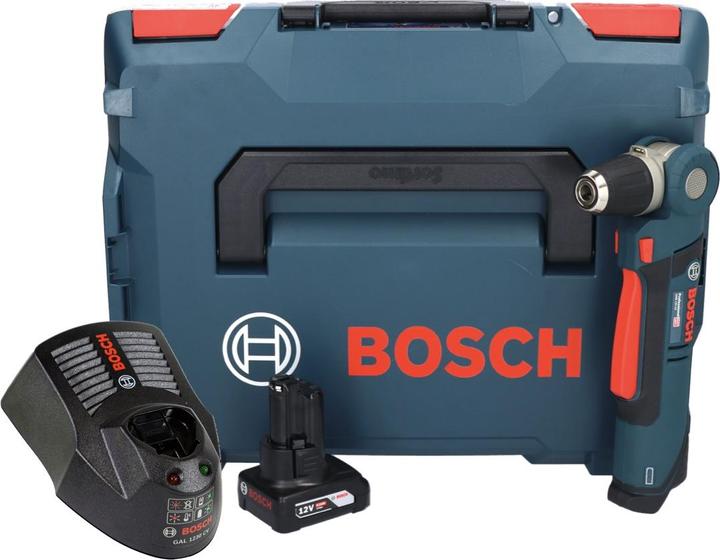Image du produit Bosch Professional Bosch GWB 12V-10 Perceuse d'angle sans fil 12V + L-Boxx + 1x batterie 6,0Ah + 1x chargeur (Fonctionnement sur batterie)