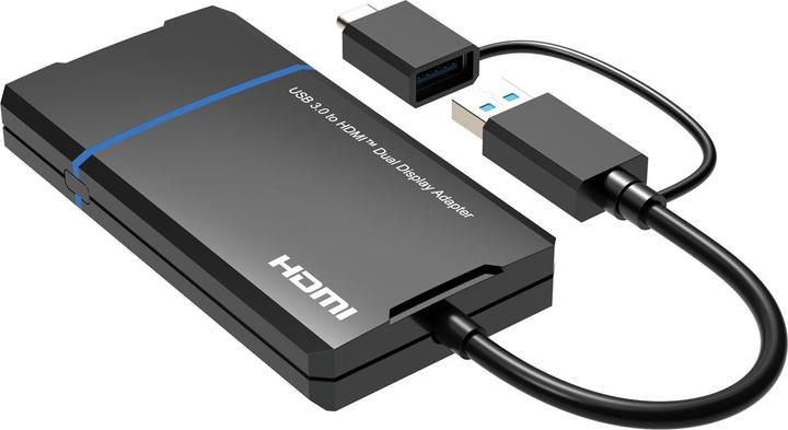 Productafbeelding Value USB DisplayLink-adapter, USB (USB, USB 3.0, 15 cm)