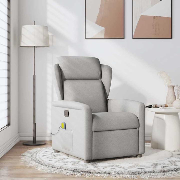 Immagine prodotto VidaXL Sedia da massaggio in tessuto grigio nuvola