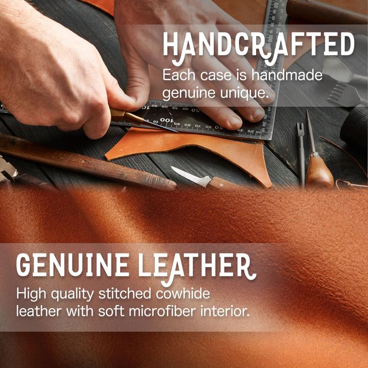 Produktbild Nalia Echt Leder Flip Case Hülle mit Magnetverschluss (Samsung Galaxy S23 Ultra)