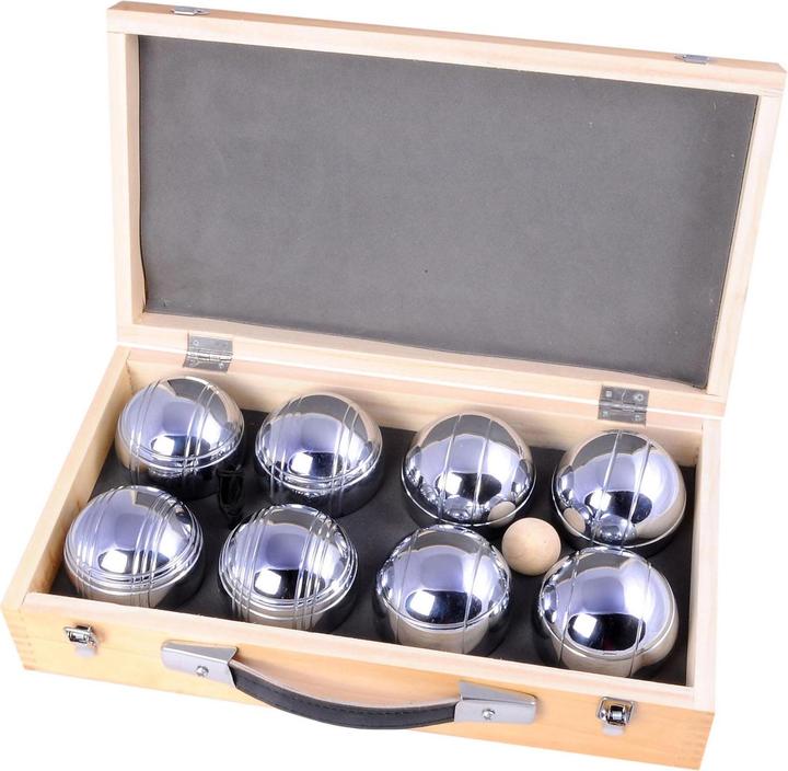 ToyFamily Jeu de Boules im Luxusetui (8 x, 70 mm)