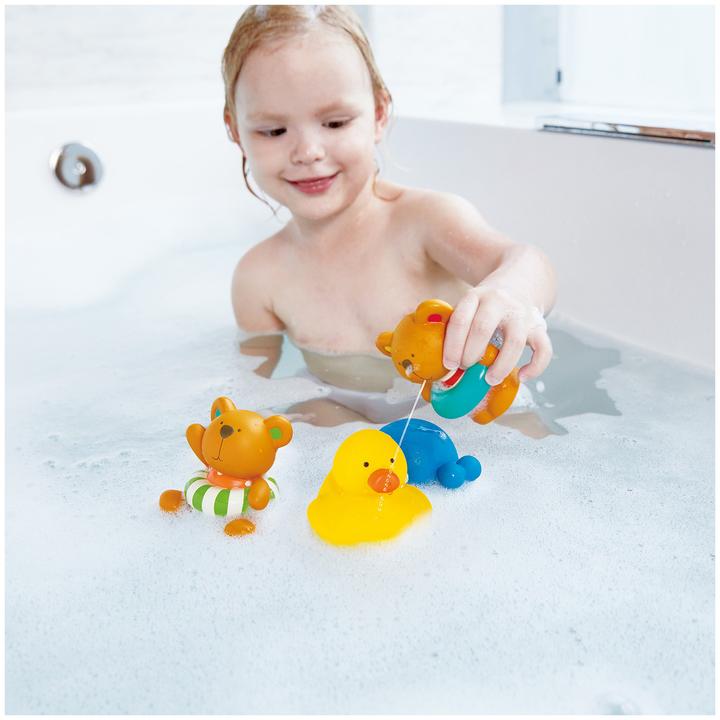 Actual product image Hape Teddy goes splashing