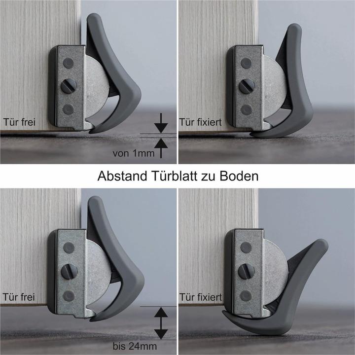 Actual product image Eneroid Door holder, ClipFlix mini, grey