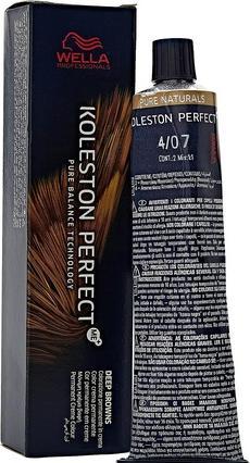 Actual product image Wella Koleston Perfect ME+ Pure Naturals 4/07 60ml (4, 07)