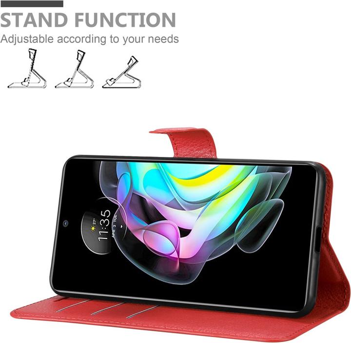 Actual product image Cadorabo Book Stand Case for Motorola EDGE 20 (Motorola Edge 20)