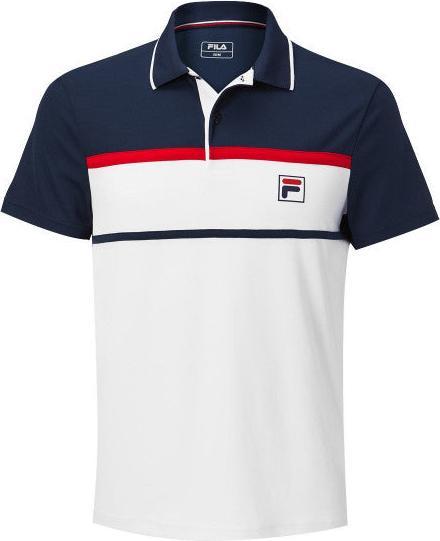 FILA Polo Anton White/Peacoat Blue Man