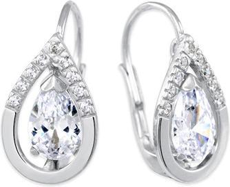 Image du produit Brilio Silver - Charmantes boucles d'oreilles en argent avec zircons 436 001 00561 04
