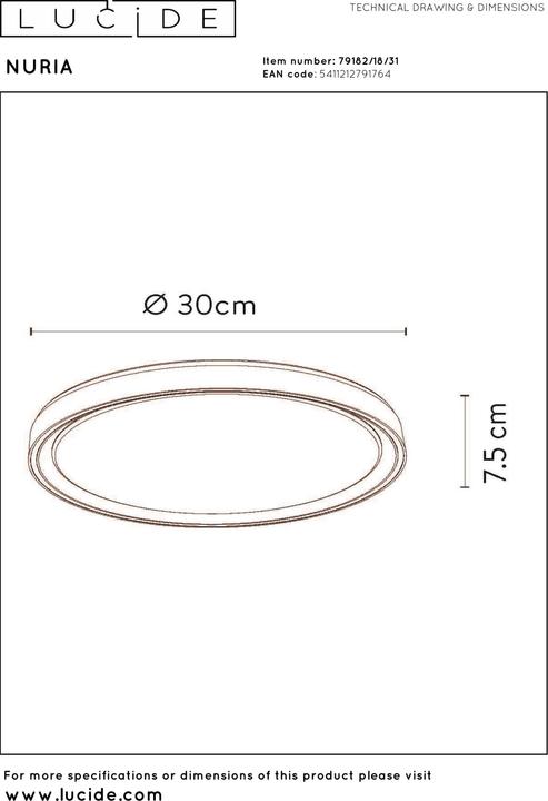 Produktbild Lucide Nuria (1440 lm)