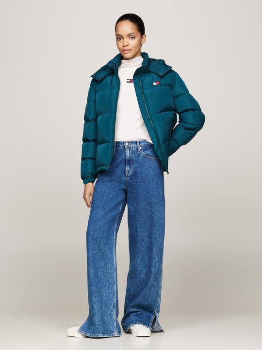 Actual product image Tommy Jeans Alaska Pufferjack Dames - Deep Seawater - Maat M (M)