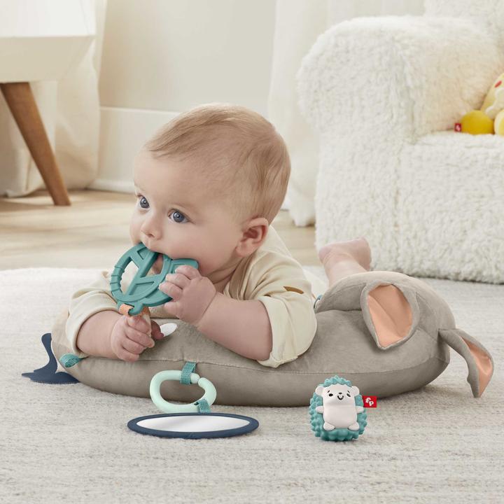 Produktbild Fisher-Price Rehkitz Spielkissen mit Spiegel, Beissring und Igel-Rassel
