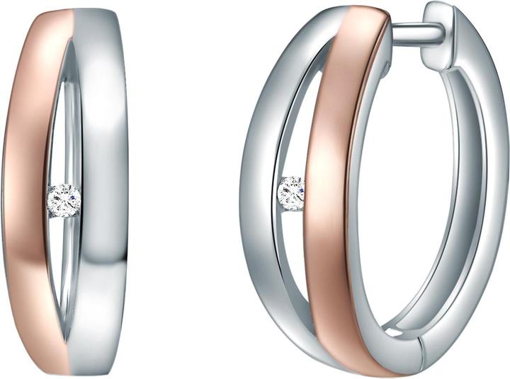 Lulu & Jane Sterling Silber Diamant silber/roségold - 33582 (Sterling Silber)