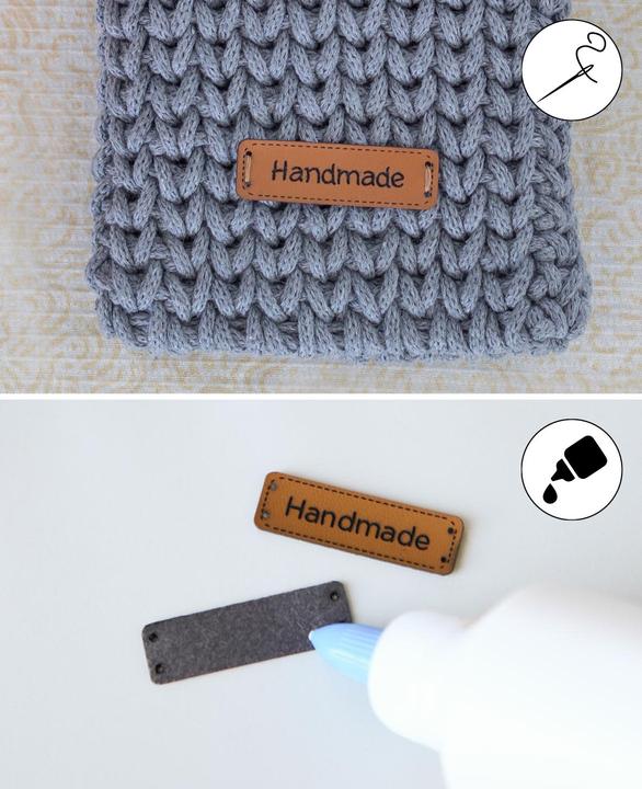 Produktbild Lalana Anhänger Label Fait main 4.3 x 1.3 cm, 10 Stück (Kunststoff)
