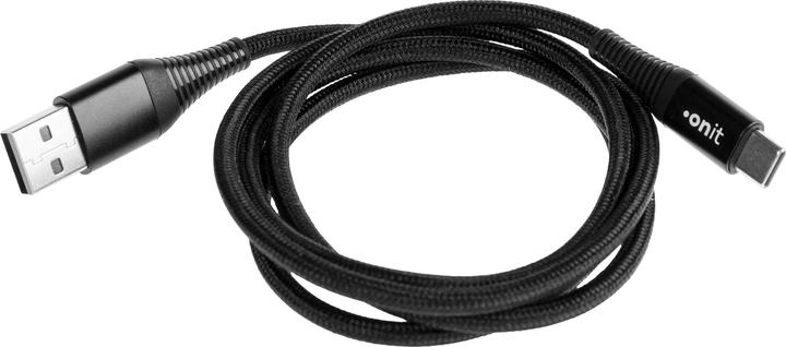 Produktbild Onit USB 2.0-Kabel USB A - USB C 1 m, Schwarz (1 m, USB 2.0)