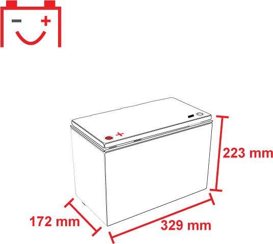 Produktbild Voltic VLT100L 12V LiFePO4 Lithium Versorgungsbatterie 100Ah mit App B-ware (Gebraucht) (100 Ah)