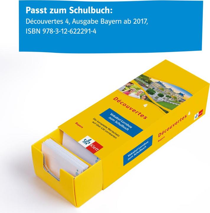 Produktbild Découvertes 4 Bayern (ab 2017) - Vokabel-Lernbox zum Schulbuch 4. Lernjahr (Französisch, Deutsch, 2022)