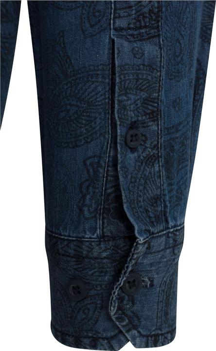 Image du produit Urban Classics Printed Paisley Denim Shirt (S)