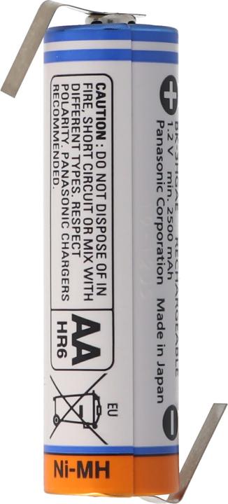 Immagine prodotto Panasonic Batteria ricaricabile Mignon AA Batteria ricaricabile HR-3U con capocorda di saldatura a Z (1 pz., AA, 2700 mAh)