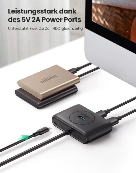 Produktbild Ugreen 40850 (USB-C, USB-A, 4 Ports)