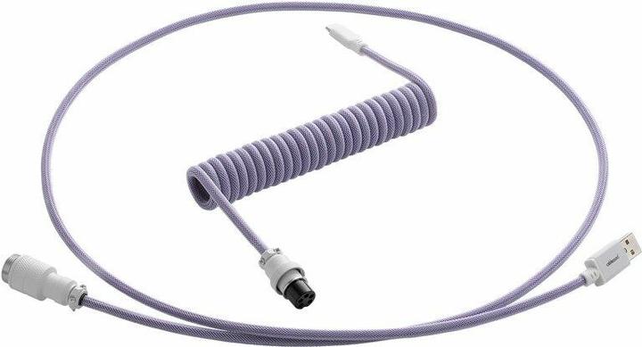 Actual product image CableMod Pro Coiled Keyboard Cable USB-C to USB Type A, Rum Raisin (1.50 m, USB 2.0)
