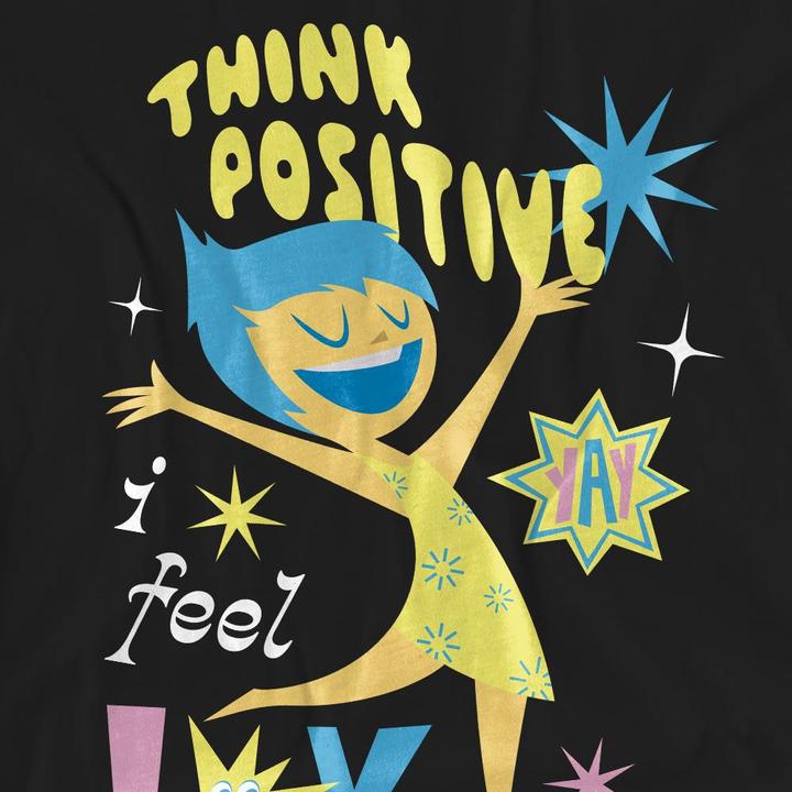 Actual product image Unisex Adult Think Positive Joy T-Shirt (M)