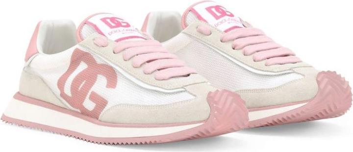 Produktbild Dolce & Gabbana dragon sneakers in mixed materials white and pink color (37)