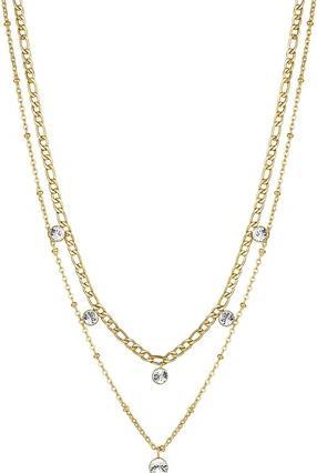 Brosway Gold-plated double necklace with Symphonia BYM82 crystals (L)