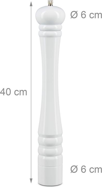 Actual product image Relaxdays Wooden Pepper Mill (Pepper)