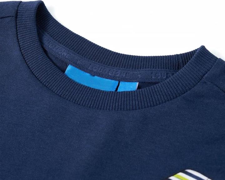Immagine prodotto VidaXL Camicia da bambino a maniche lunghe blu navy 104,Materiale: 100 (104)