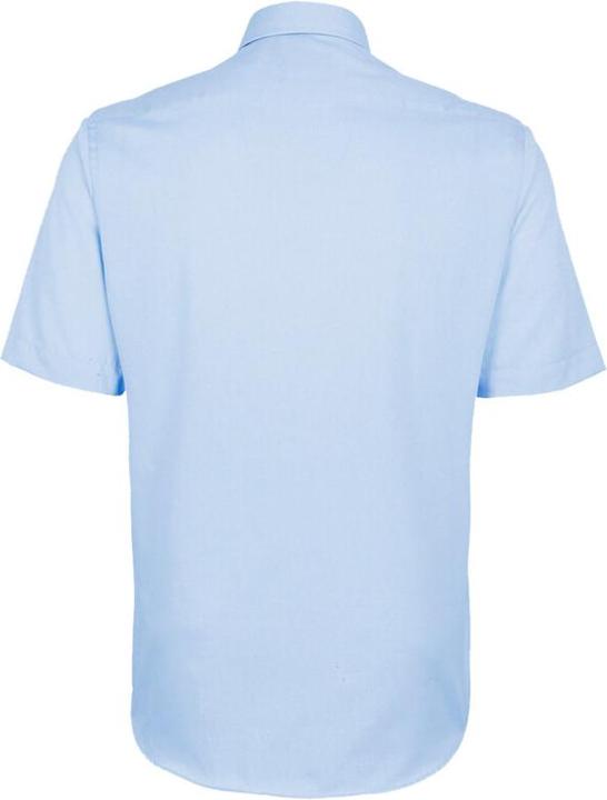 Actual product image Hakro Mens Business Shirt 1/2 Sleeve Sky Blue Size L (L)