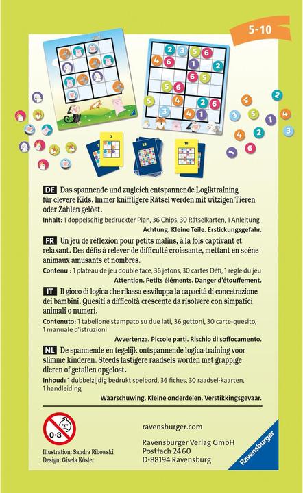 Immagine prodotto Ravensburger Rompicapo Sudoku (Tedesco, Olandese, Francese, Multilingue, Italiano)