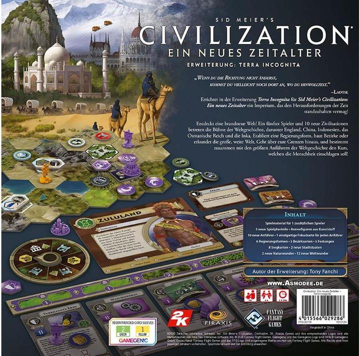 Produktbild FFG FFGD0174 - Terra Incognita: Civilization - 2-5 Spieler, 14 Jahren (DE-Erweiterung) (Deutsch)