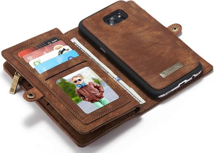 Immagine prodotto Caseme Samsung Galaxy S7 Edge Custodia per carte di credito a portafoglio in vera pelle (Samsung Galaxy S7 Edge)