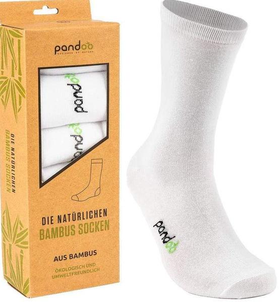Produktbild Pandoo Bambus-Anzugsocken, 6 Stück, 35-38, weiss (6er Pack, 35 - 38)